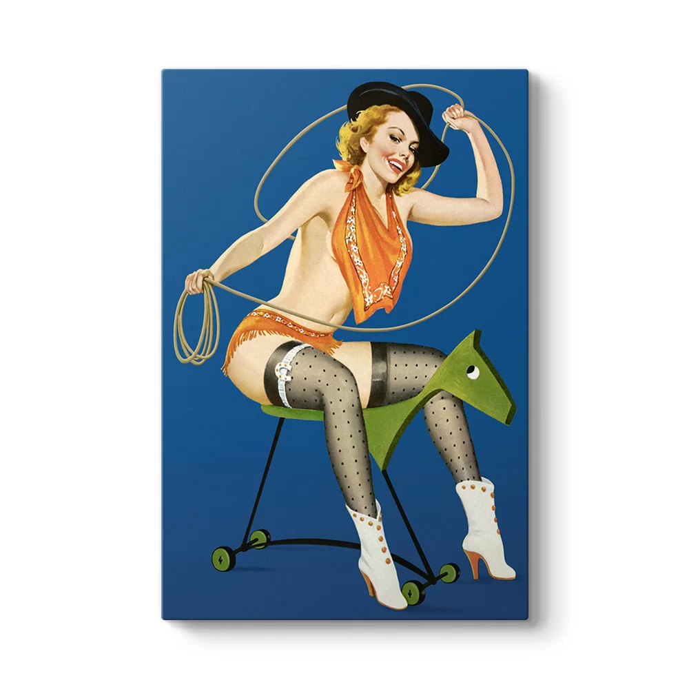 Pin Up Girl Rodeo Tablosu - Model 2